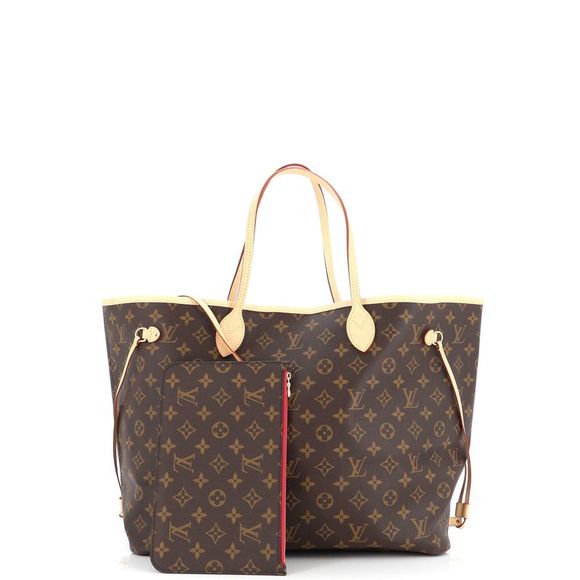 Louis Vuitton Neverfull NM Tote Monogram Canvas GM Brown - Picture 2 of 8